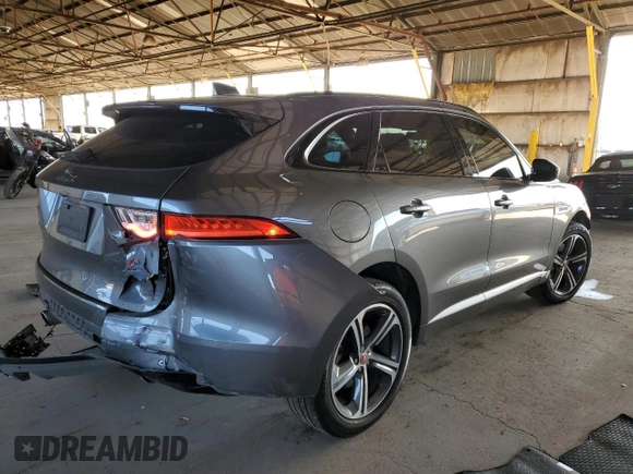 2019 Jaguar F-Pace S with VIN SADCM2FV1KA610717, listed as a Copart auction lot 55041445 with 85,262 mi miles and Salvage Title. Bid and sale history available at DreamBid. Image 3.
