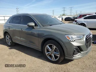 2020 Audi Q3 S line Prestige with VIN WA1FECF34L1106071, listed as a Copart auction lot 55766115 with 136,041 mi miles and Salvage title. Bid and sale history available at DreamBid. Image 4.