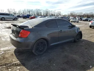 2007 Scion tC Spec with VIN JTKDE177770195397, listed as a Copart auction lot 44628005 with 170,080 mi miles and Salvage Title. Bid and sale history available at carsss.com. Image 3.