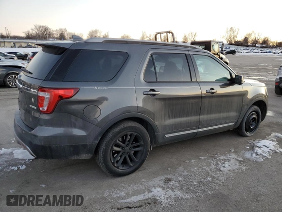 2017 Ford Explorer XLT with VIN 1FM5K7DH9HGA87291, listed as a Copart auction lot 87955855 with 123,480 mi miles and Salvage Title. Bid and sale history available at carsss.com. Image 3.