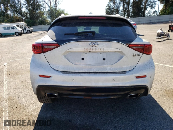 2017 Infiniti QX30 Premium with VIN SJKCH5CP9HA028085, listed as a Copart auction lot 79073114 with 62,024 mi miles and Salvage Title. Bid and sale history available at DreamBid. Image 6.