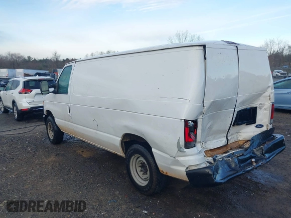 2008 Ford Econoline Cargo Commercial with VIN 1FTNE14W48DB61435, listed as a IAAI auction lot 40964343 with 223,969 mi miles and . Bid and sale history available at DreamBid. Image 3.
