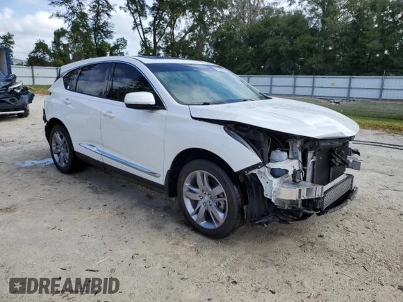 2021 Acura RDX w/Advance Package with VIN 5J8TC1H79ML018563, listed as a Copart auction lot 76809154 with 65,878 mi miles and Non Repairable. Bid and sale history available at carsss.com. Image 4.