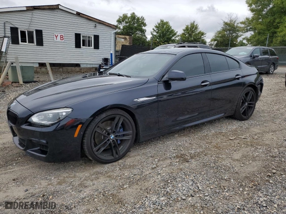 2014 BMW 6 Series 640i xDrive with VIN WBA6B8C51ED452692, listed as a Copart auction lot 72366124 with 123,101 mi miles and Salvage Title. Bid and sale history available at carsss.com. Image 1.