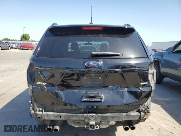 2018 Ford Explorer Sport with VIN 1FM5K8GT3JGB57766, listed as a Copart auction lot 55420595 with 117,350 mi miles and Salvage title. Bid and sale history available at DreamBid. Image 6.