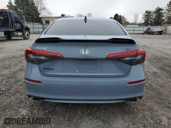 2022 Honda Civic Si with VIN 2HGFE1E5XNH472040, listed as a Copart auction lot 52603935 with 39,675 mi miles and Salvage Title. Bid and sale history available at DreamBid. Image 6.