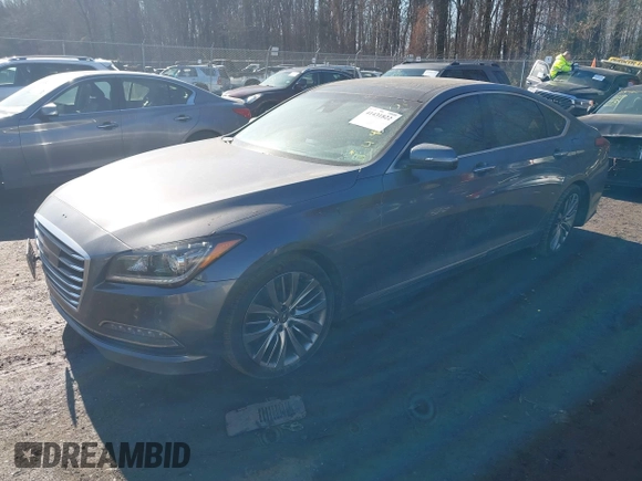 2017 Genesis G80 Ultimate z VIN KMHGN4JF6HU173239, wystawiony jako IAAI lot #41431822 z przebiegiem 140 552 mil mil oraz . Historia ofert i sprzedaży dostępna na DreamBid. Obrazek 17.