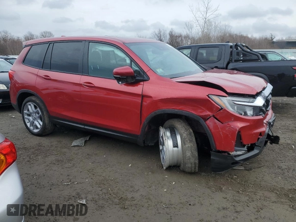 2024 Honda Passport EX-L z VIN 5FNYF8H52RB010348, wystawiony jako Copart lot #47186125 z przebiegiem 27 264 mil mil oraz Szkoda całkowita • Salvage title. Historia ofert i sprzedaży dostępna na DreamBid. Obrazek 4.