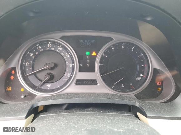 2007 Lexus IS 250 with VIN JTHBK262572057265, listed as a Copart auction lot 53757465 with 155,684 mi miles and Salvage Title. Bid and sale history available at carsss.com. Image 9.