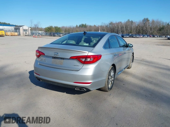 2015 Hyundai Sonata 2.4L Sport with VIN 5NPE34AF9FH041892, listed as a IAAI auction lot 42075563 with 153,024 mi miles. Bid and sale history available at carsss.com. Image 4.