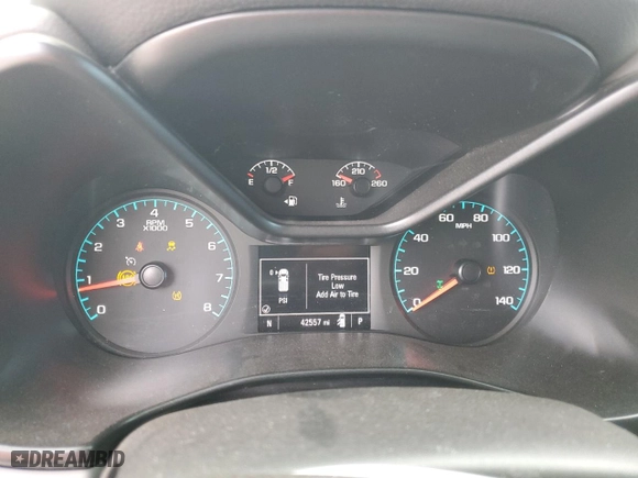 2021 Chevrolet Colorado 4WD Work Truck with VIN 1GCGTBEN3M1253402, listed as a Copart auction lot 86136354 with 42,557 mi miles and Salvage Title. Bid and sale history available at carsss.com. Image 9.