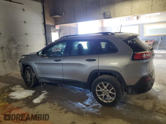 2017 Jeep Cherokee Sport with VIN 1C4PJMAB7HW658278, listed as a Copart auction lot 46120015 with 119,928 mi miles and Clean Title. Bid and sale history available at carsss.com. Image 2.