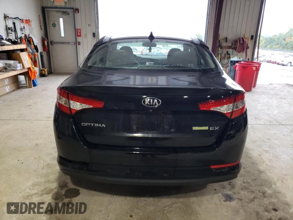 2013 Kia Optima Hybrid LX with VIN KNAGM4AD9D5060618, listed as a Copart auction lot 72752864 with 127,521 mi miles and Salvage Title. Bid and sale history available at carsss.com. Image 6.