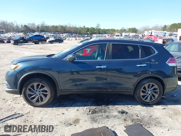 2016 Nissan Rogue SV with VIN 5N1AT2MV7GC732658, listed as a IAAI auction lot 41138612 with 119,692 mi miles. Bid and sale history available at carsss.com. Image 14.