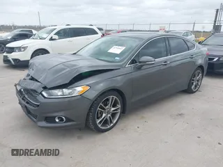 2015 Ford Fusion Titanium with VIN 3FA6P0K95FR181919, listed as a IAAI auction lot 41744443 with 127,572 mi miles. Bid and sale history available at carsss.com. Image 17.