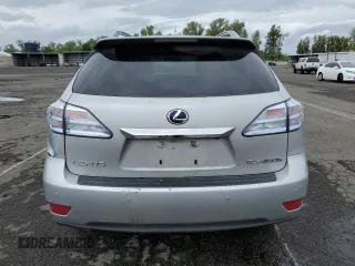 2010 Lexus RX 450h with VIN JTJBC1BA2A2022273, listed as a Copart auction lot 57465834 with 105,515 mi miles and Salvage Title. Bid and sale history available at DreamBid. Image 6.