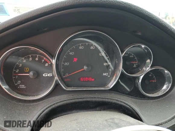 2009 Pontiac G6 GXP 1SA with VIN 1G2ZM577294217264, listed as a Copart auction lot 63824735 with 165,948 mi miles and Salvage title. Bid and sale history available at DreamBid. Image 9.