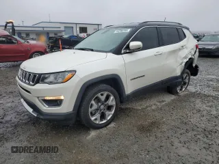 2019 Jeep Compass Limited with VIN 3C4NJCCBXKT789023, listed as a Copart auction lot 44296285 with 37,208 mi miles and Salvage Title. Bid and sale history available at carsss.com. Image 1.
