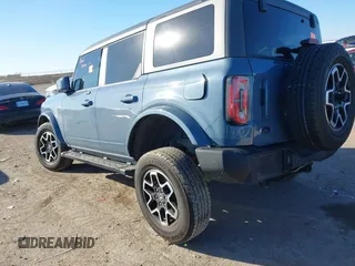 2023 Ford Bronco with VIN 1FMEE5BP8PLB10748, listed as a IAAI auction lot 41132819 with 1 mi miles. Bid and sale history available at carsss.com. Image 3.
