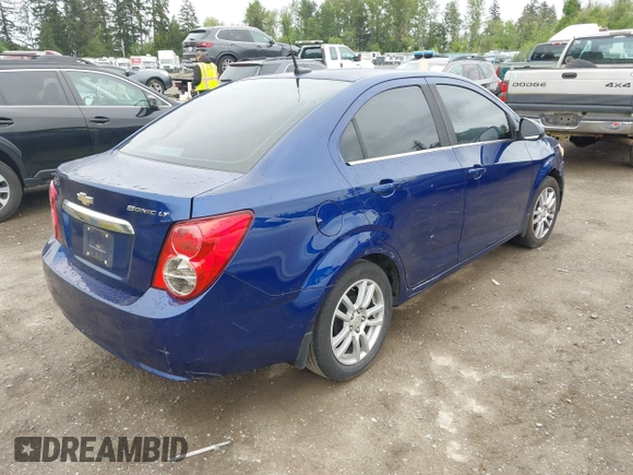2012 Chevrolet Sonic LT with VIN 1G1JC5SH1C4207756, listed as a IAAI auction lot 42291873 with 106,842 mi miles and . Bid and sale history available at DreamBid. Image 4.