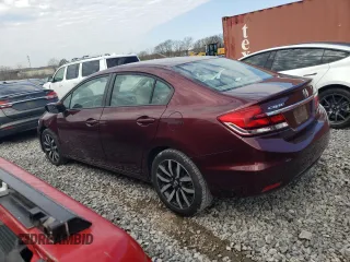 2015 Honda Civic Sedan EX-L with VIN 19XFB2F90FE034994, listed as a Copart auction lot 45046705 with 6,721 mi miles and Salvage Title. Bid and sale history available at carsss.com. Image 2.