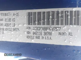 2015 Chrysler 200 Limited с VIN 1C3CCCAB8FN707577, выставлен на аукционе IAAI как лот 42315250 с пробегом 196 141 миль миль и . История ставок и продаж доступна на DreamBid. Изображение 9.
