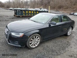 2013 Audi A4 Premium Plus with VIN WAUEFAFL1DN035597, listed as a Copart auction lot 48017165 with 173,523 mi miles and Salvage Title. Bid and sale history available at carsss.com. Image 1.