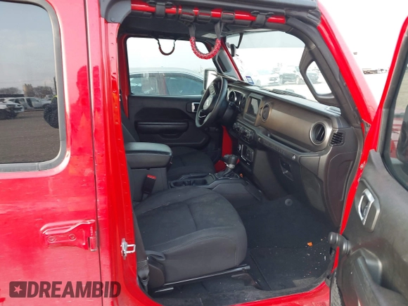 2022 Jeep Wrangler Unlimited Sport S with VIN 1C4HJXDG1NW144404, listed as a IAAI auction lot 41690330 with 48,542 mi miles and . Bid and sale history available at DreamBid. Image 5.