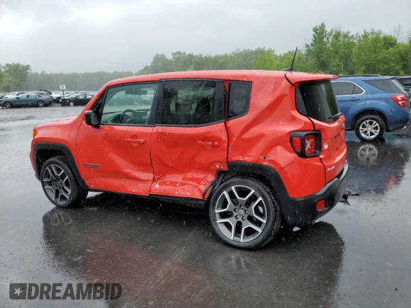 2021 Jeep Renegade Jeepster z VIN ZACNJDAB0MPM33342, wystawiony jako Copart lot #59976115 z przebiegiem 52 184 mil mil oraz Szkoda całkowita • Salvage title. Historia ofert i sprzedaży dostępna na DreamBid. Obrazek 2.