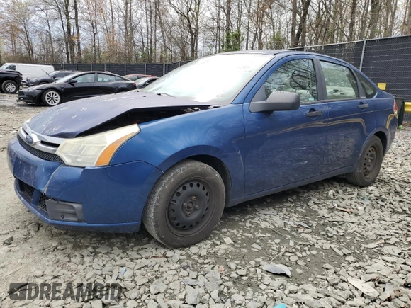 2008 Ford Focus S with VIN 1FAHP34N48W223081, listed as a Copart auction lot 51976795 with 154,939 mi miles and Salvage Title. Bid and sale history available at carsss.com. Image 1.