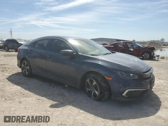 2020 Honda Civic Sedan LX with VIN 2HGFC2F63LH573744, listed as a Copart auction lot 47246025 with 199,081 mi miles and Salvage Title. Bid and sale history available at carsss.com. Image 4.