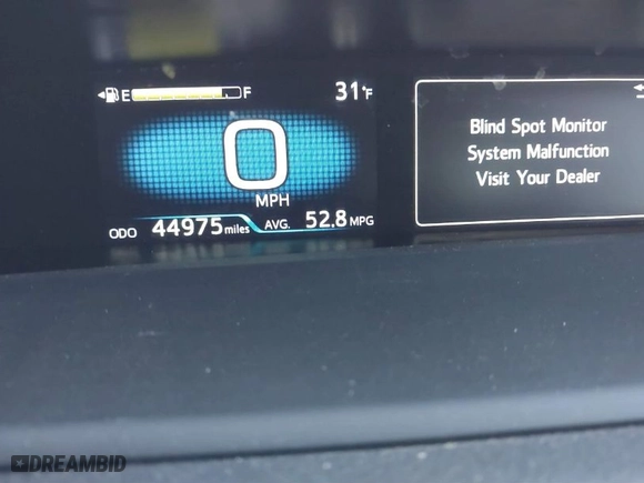 2021 Toyota Prius Prime LE with VIN JTDKAMFP2M3177445, listed as a IAAI auction lot 41408418 with 44,975 mi miles. Bid and sale history available at carsss.com. Image 7.
