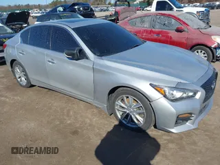 2014 Infiniti Q50 Premium with VIN JN1BV7AP4EM689302, listed as a IAAI auction lot 41706064 with 1 mi miles. Bid and sale history available at carsss.com. Image 1.