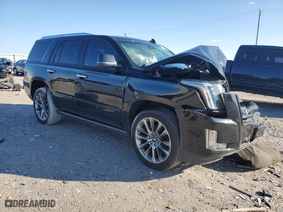 2019 Cadillac Escalade Premium Luxury with VIN 1GYS4CKJ2KR305030, listed as a Copart auction lot 87259514 with 82,101 mi miles and Salvage Title. Bid and sale history available at carsss.com. Image 4.