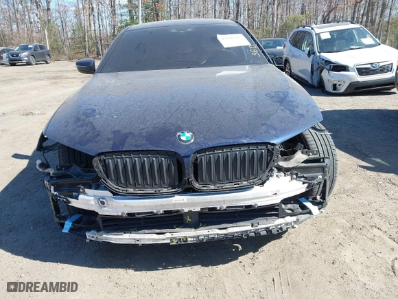 2019 BMW 5 Series 530i xDrive with VIN WBAJA7C55KG912518, listed as a IAAI auction lot 41846385 with 58,262 mi miles. Bid and sale history available at carsss.com. Image 12.