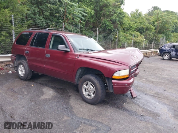 2002 Dodge Durango Sport with VIN 1B4HS38N32F206649, listed as a IAAI auction lot 40725627 with 290,822 mi miles. Bid and sale history available at carsss.com. Image 1.