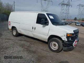 2010 Ford Econoline Cargo Commercial with VIN 1FTNE1EW1ADA91736, listed as a IAAI auction lot 42005782 with 306,746 mi miles. Bid and sale history available at carsss.com. Image 1.