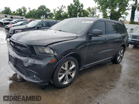 2015 Dodge Durango R/T z VIN 1C4SDJCT6FC766458, wystawiony jako Copart lot #59591145 z przebiegiem 188 954 mil mil oraz Szkoda całkowita • Salvage title. Historia ofert i sprzedaży dostępna na DreamBid. Obrazek 1.