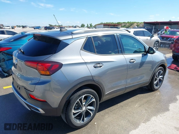 2020 Buick Encore GX Essence with VIN KL4MMFS23LB089458, listed as a IAAI auction lot 42205219 with 26,861 mi miles and . Bid and sale history available at DreamBid. Image 4.