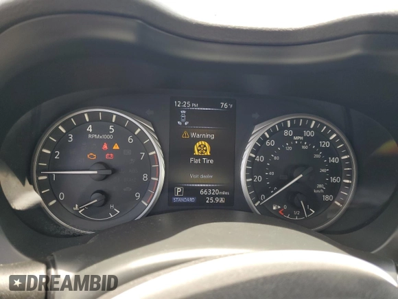 2018 Infiniti Q50 Luxe with VIN JN1EV7AP5JM354427, listed as a Copart auction lot 61447855 with 66,320 mi miles and Salvage title. Bid and sale history available at DreamBid. Image 9.