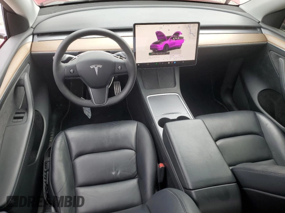 2022 Tesla Model Y Performance with VIN 7SAYGDEF8NF514662, listed as a Copart auction lot 60230305 with 81,926 mi miles and Salvage title. Bid and sale history available at DreamBid. Image 8.