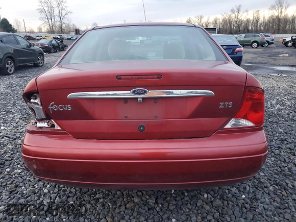 2000 Ford Focus ZTS with VIN 1FAHP3836YW414140, listed as a Copart auction lot 87208414 with 231,602 mi miles and Salvage Title. Bid and sale history available at carsss.com. Image 6.