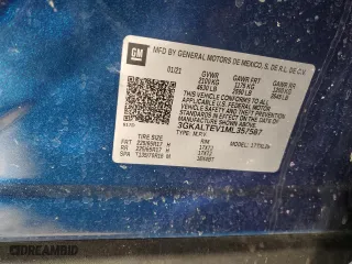 2021 GMC Terrain SLE with VIN 3GKALTEV1ML357587, listed as a Copart auction lot 45025055 with 68,880 mi miles and Salvage Title. Bid and sale history available at carsss.com. Image 12.