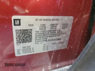 2018 GMC Acadia SLT with VIN 1GKKNMLA1JZ211084, listed as a Copart auction lot 46196515 with Not Provided miles and Non Repairable. Bid and sale history available at DreamBid. Image 13.