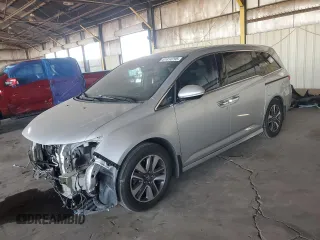 2014 Honda Odyssey Touring with VIN 5FNRL5H93EB117580, listed as a Copart auction lot 61414795 with 93,171 mi miles and Salvage title. Bid and sale history available at DreamBid. Image 1.
