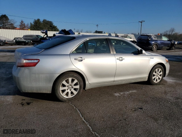 2007 Toyota Camry Hybrid with VIN JTNBB46K873014090, listed as a Copart auction lot 88959075 with 91,417 mi miles and Salvage Title. Bid and sale history available at carsss.com. Image 3.