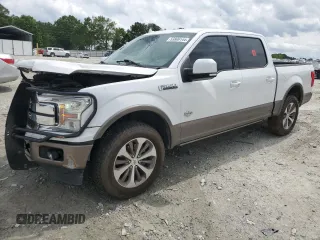 2019 Ford F-150 XL with VIN 1FTEW1C41KFB19166, listed as a Copart auction lot 53800144 with 97,876 mi miles and Salvage Title. Bid and sale history available at DreamBid. Image 1.