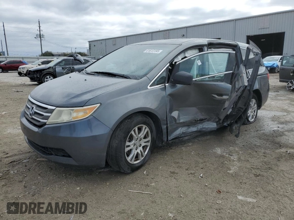 2012 Honda Odyssey EX-L with VIN 5FNRL5H63CB038980, listed as a Copart auction lot 41613155 with Not Provided miles and Salvage Title. Bid and sale history available at DreamBid. Image 1.