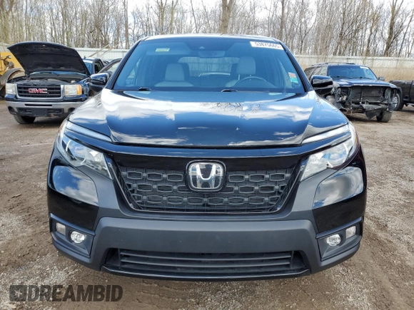 2019 Honda Passport EX-L z VIN 5FNYF8H59KB027590, wystawiony jako Copart lot #53875665 z przebiegiem 57 911 mil mil oraz Czysty tytuł • Clean title. Historia ofert i sprzedaży dostępna na DreamBid. Obrazek 5.