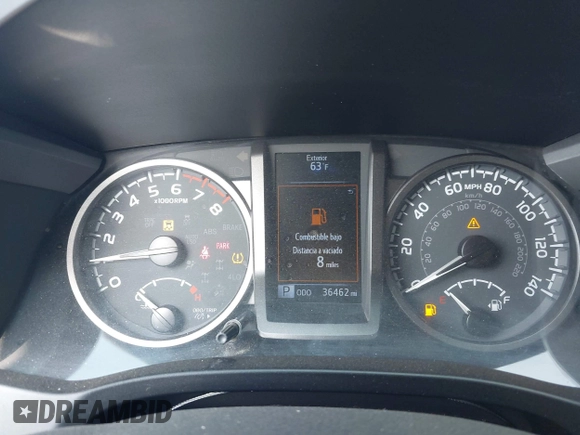 2020 Toyota Tacoma SR5 with VIN 3TMAZ5CN7LM138859, listed as a IAAI auction lot 42150725 with 36,462 mi miles and . Bid and sale history available at DreamBid. Image 7.